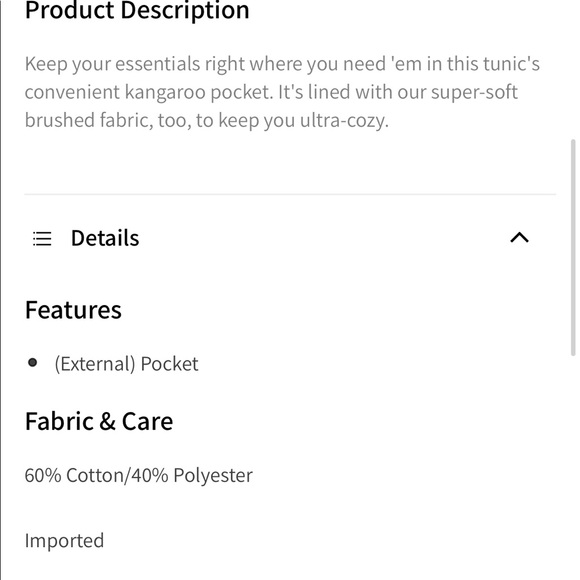 Fabletics tunic sweater - Picture 6 of 7
